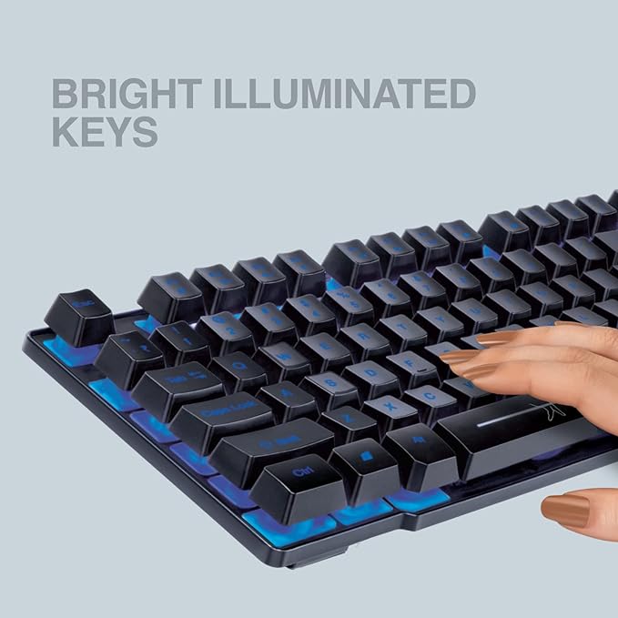 FINGERS KEYBOARD USB BLAZING BLACKLIGHT